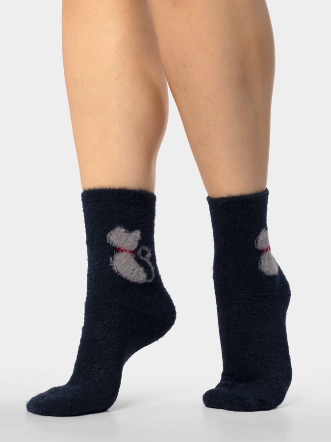 Носки принт Кошка, 2 шт