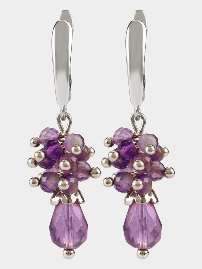 Серьги Сияние Аметиста