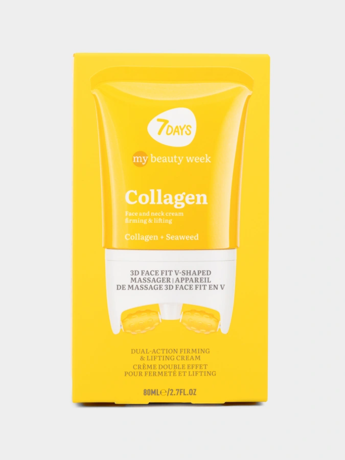 Крем-массажер для лица и декольте COLLAGEN, MBW, 7DAYS, 80ML