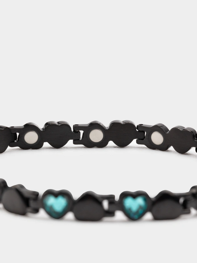 Браслет стальной с магнитными вставками Мальвина