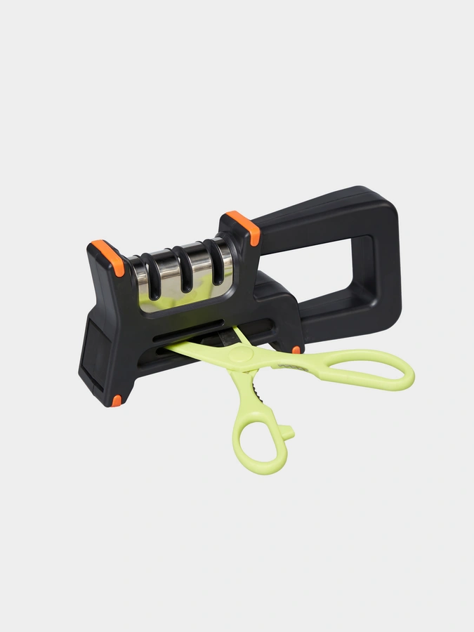 Точилка для ножей "Алмаз" + набор ножей с доской и ножницами в подарок