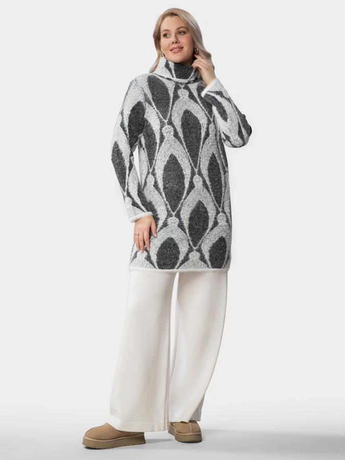 Пушистая туника Новогодний фонарь