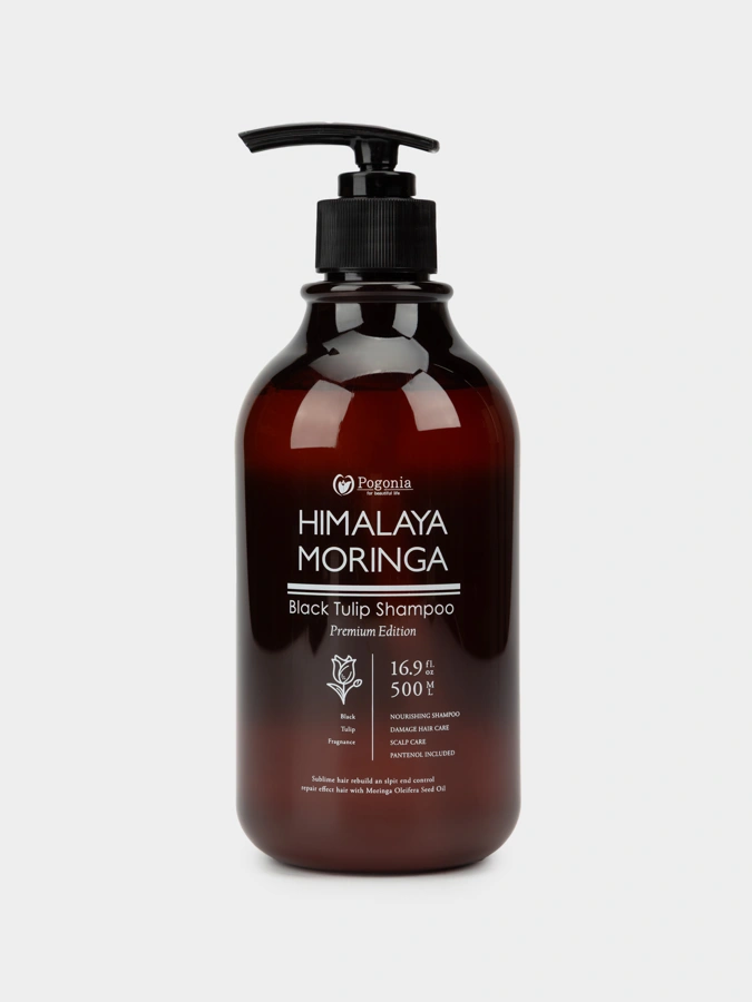 POGONIA Шампунь с маслом моринги Черный тюльпан