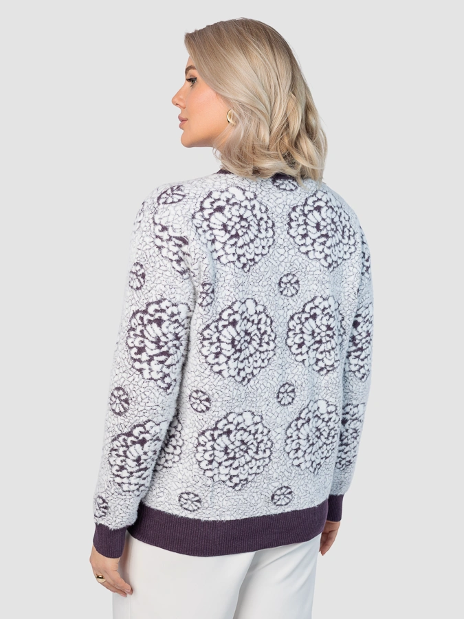 Кардиган на пуговицах с контрастной отделкой