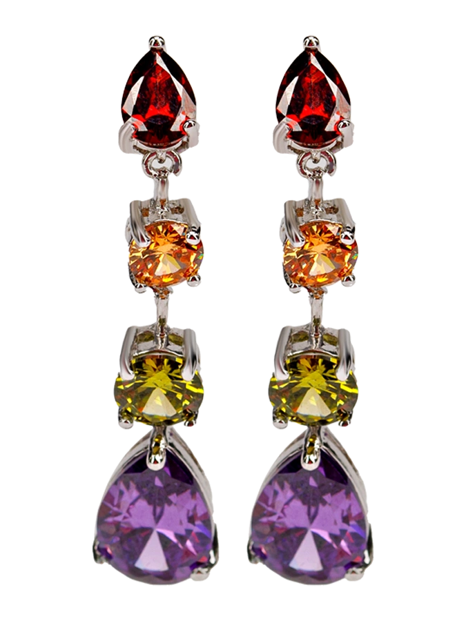 Серьги Самоцветы