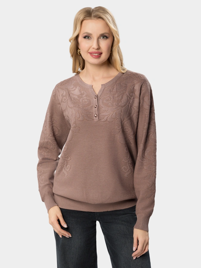 Джемпер поло на пуговицах