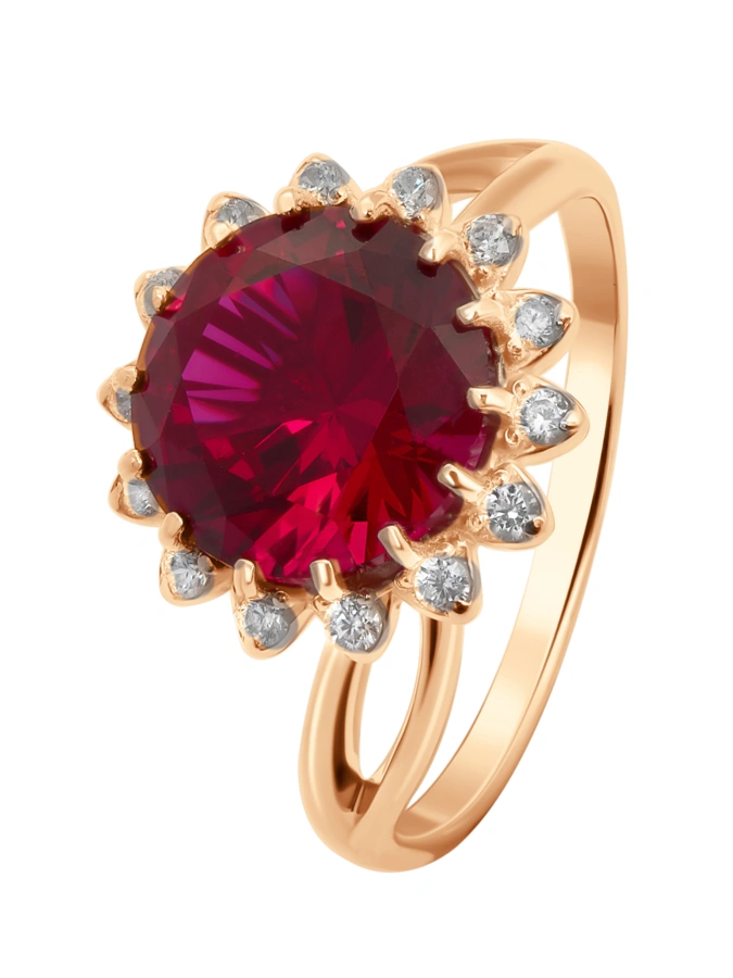 Кольцо Рубиновый закат