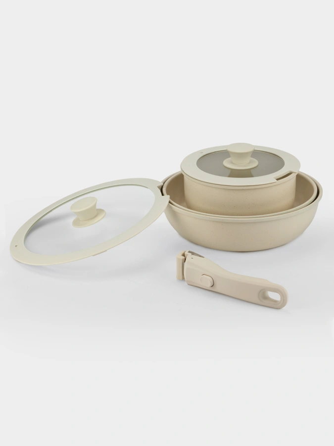 Набор посуды со съемными ручками 6в1