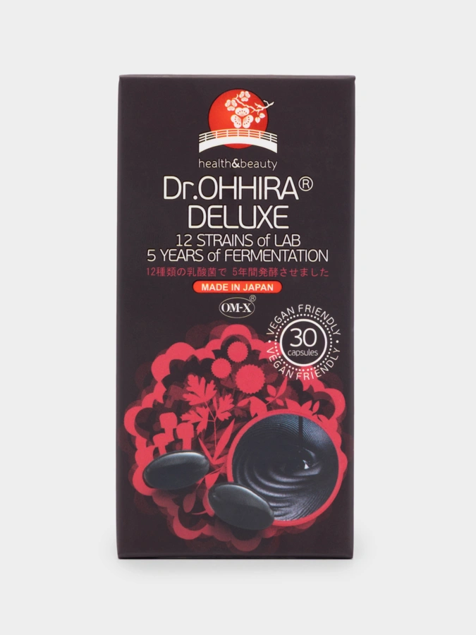 Ферментированный растительный комплекс 5-летней ферментации ОМ-Х® от Dr.OHHIRA® DELUXE, 30 капсул