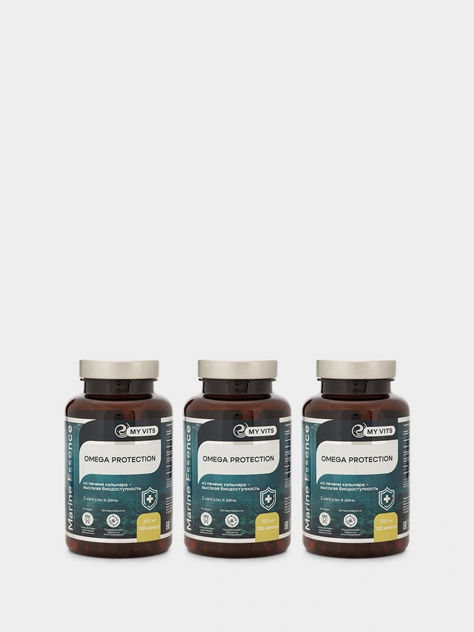 OMEGA-3 PROTECTION 120 капсул 1+1=3