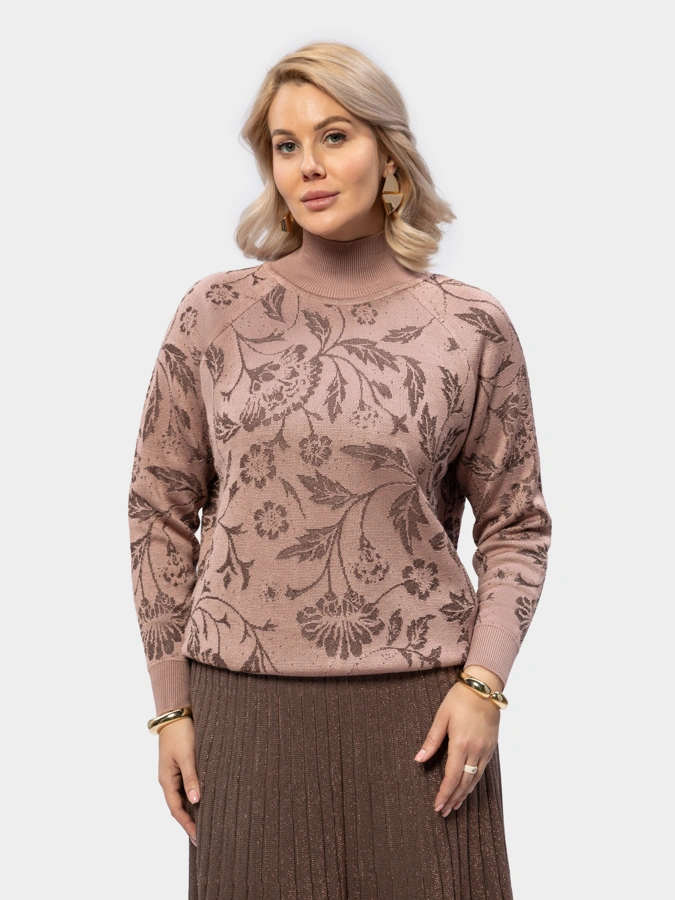 Джемпер с металлизированной нитью