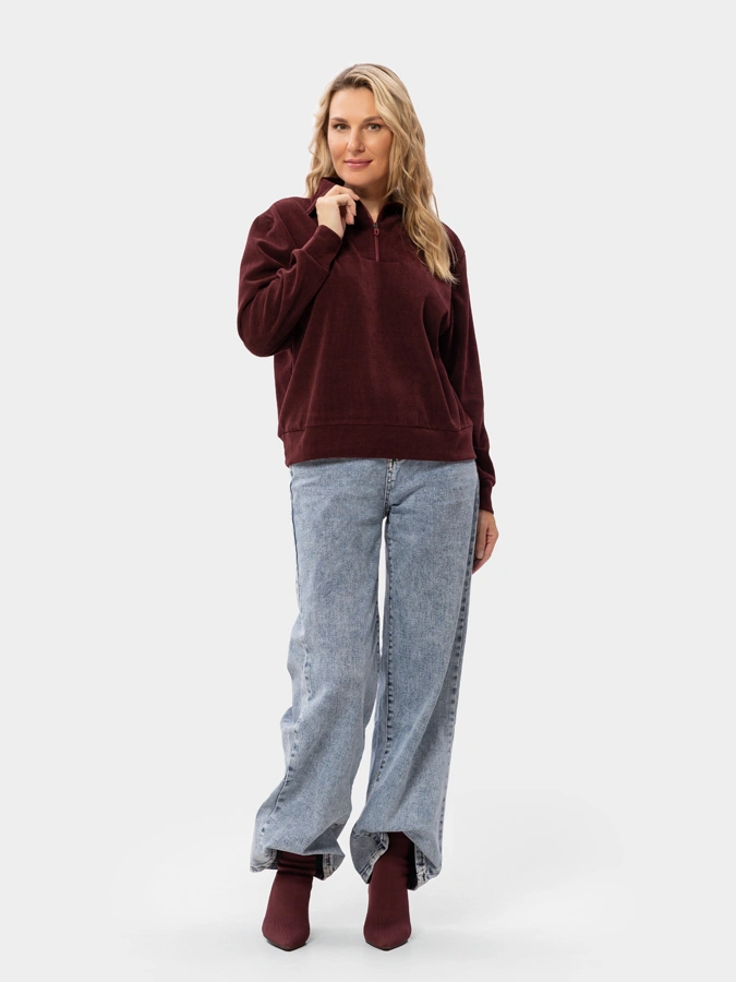 Джемпер с молнией