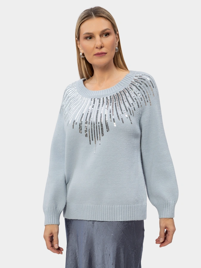 Джемпер с пайетками