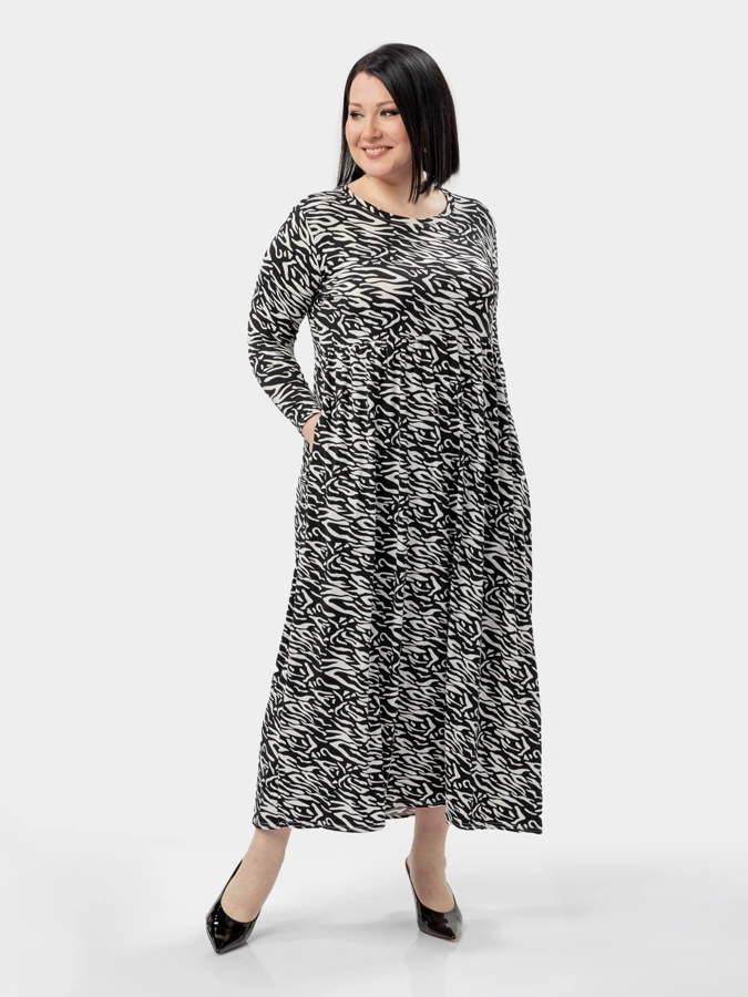 Платье из вискозного трикотажа