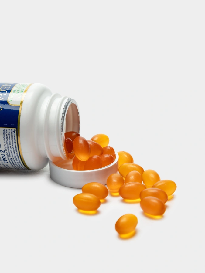 OMEGA-3 жир тунца для поддержки развития нервной системы, зрения, иммунитета и общего здоровья, 60 капсул