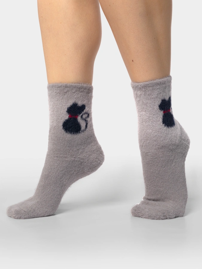 Носки принт Кошка, 2 шт