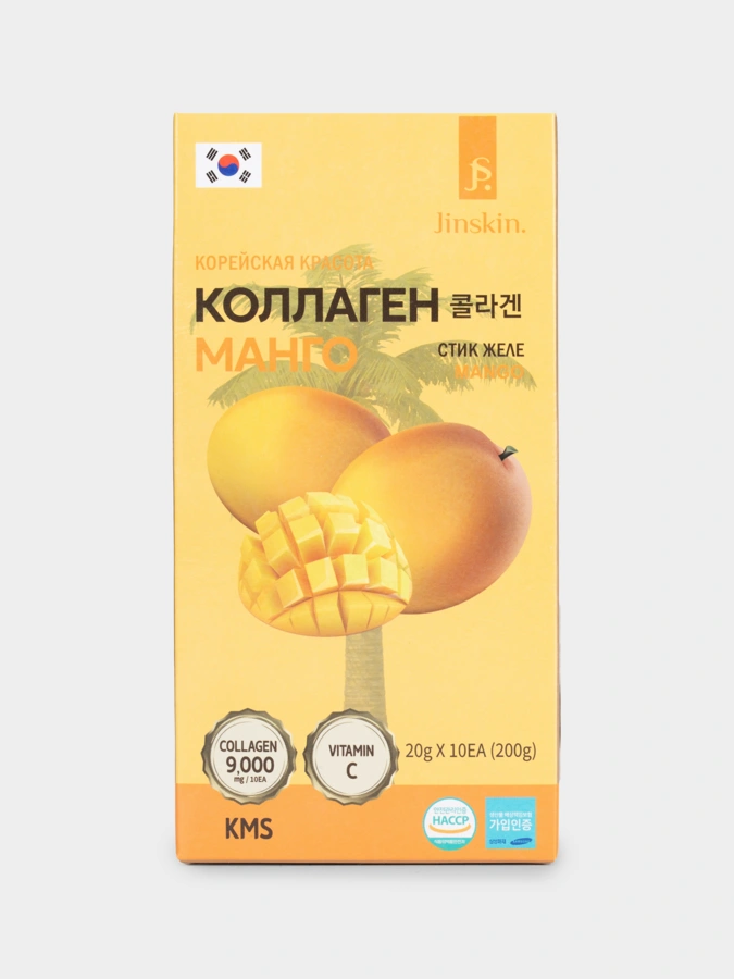 Jinskin Манговое желе в стиках, 6 шт