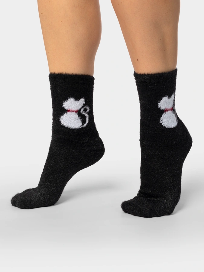 Носки принт Кошка, 2 шт