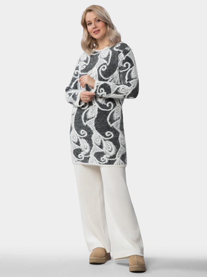 Пушистая туника Завитки