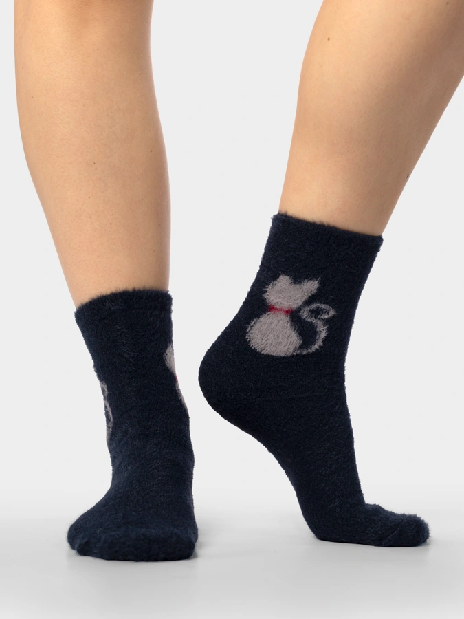 Носки принт Кошка, 2 шт