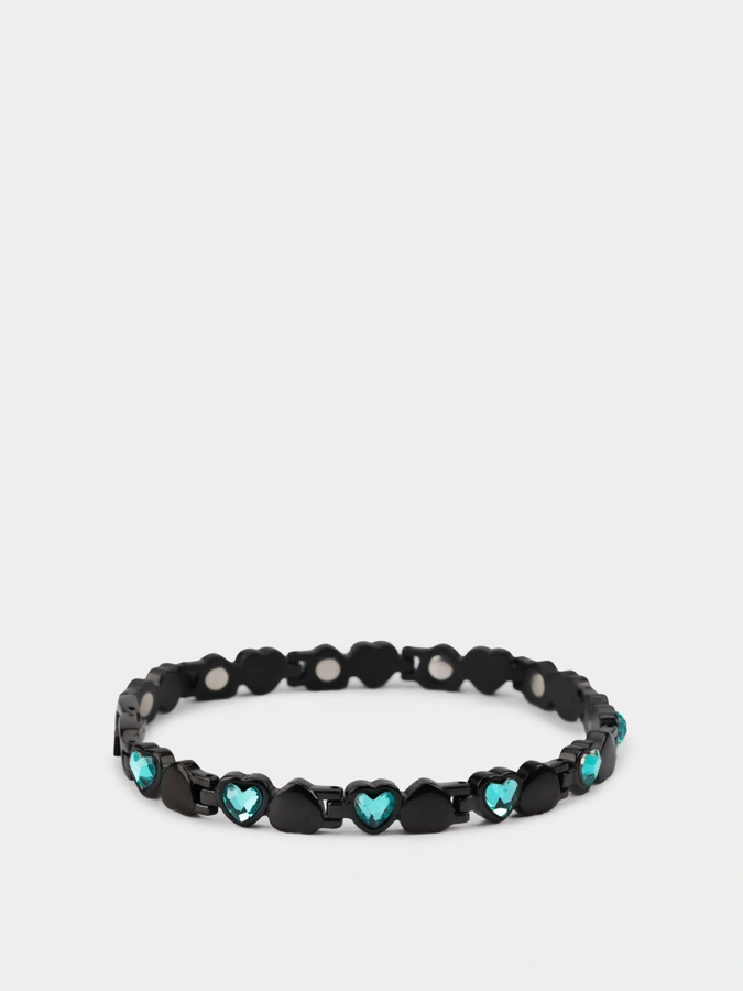 Браслет стальной с магнитными вставками Мальвина