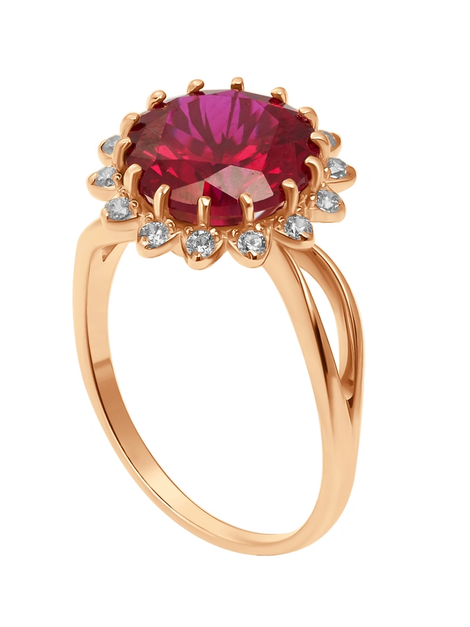 Кольцо Рубиновый закат