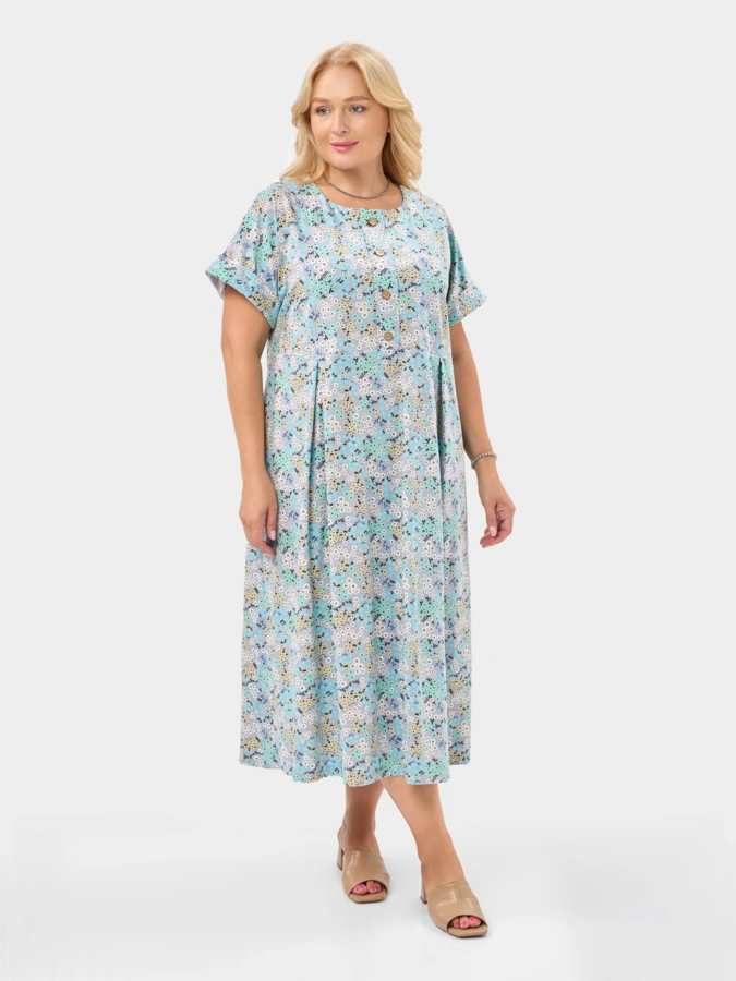 Платье мод.2146/3 (60), Голубой