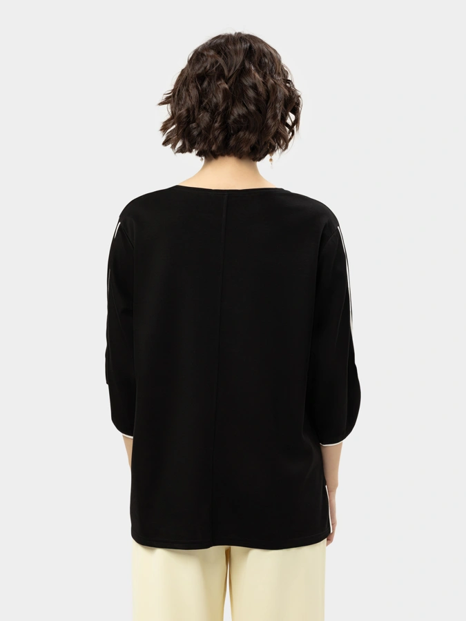 Джемпер с жемчужным декором