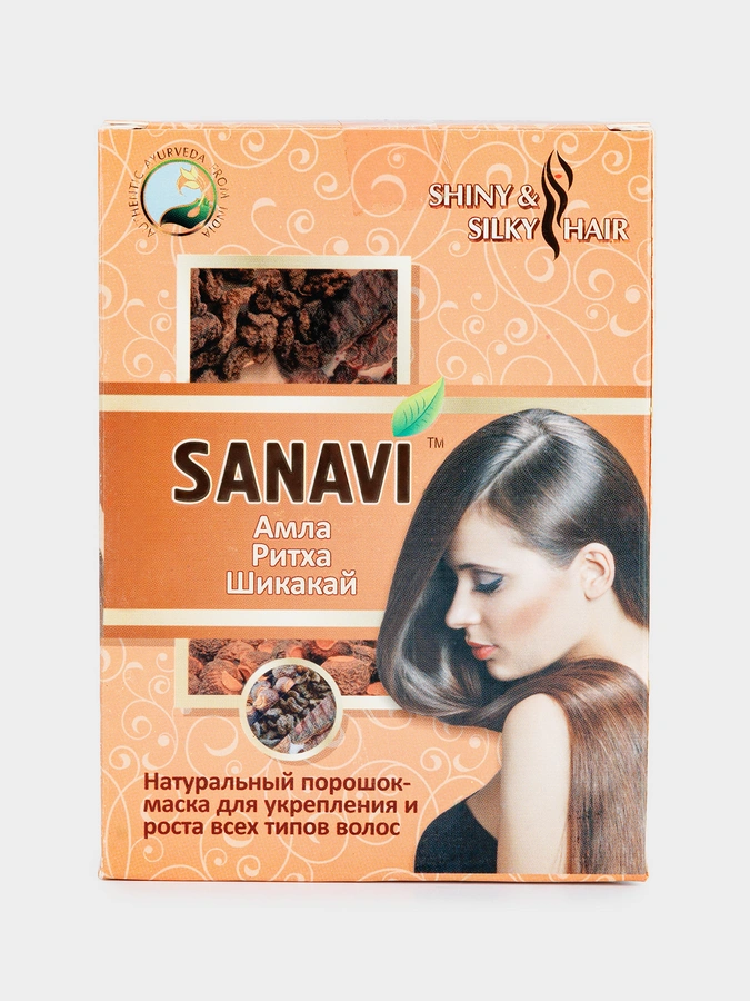 Порошок для волос Амла+Ритха+Шикакай, 2 упаковки