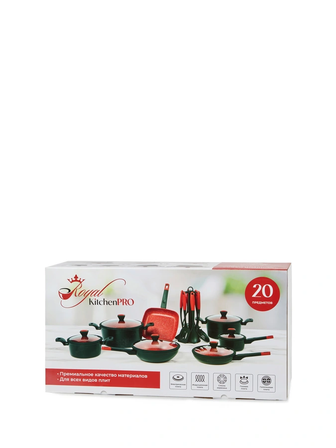 Набор посуды Royal KitchenPRO, 20 предметов