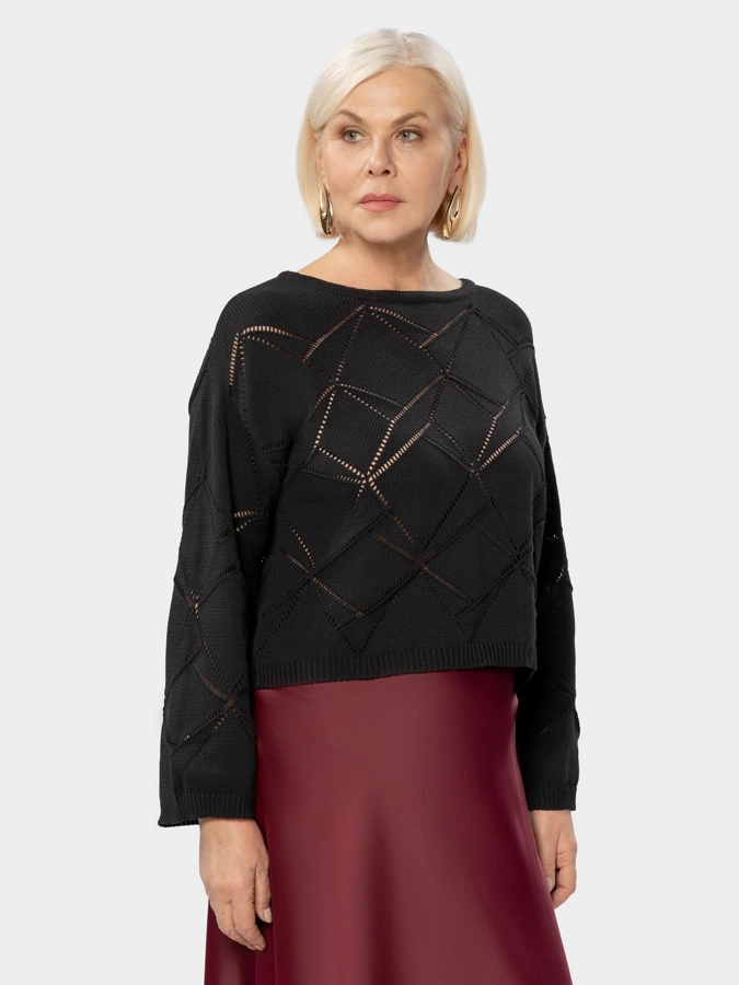 Джемпер ажурный