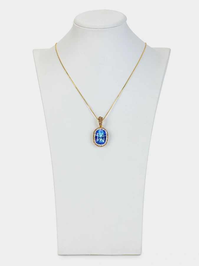 Комплект Лагуна (колье+серьги+кольцо)