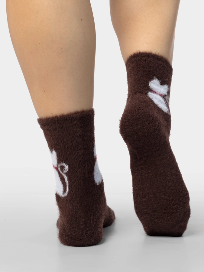 Носки принт Кошка, 2 шт