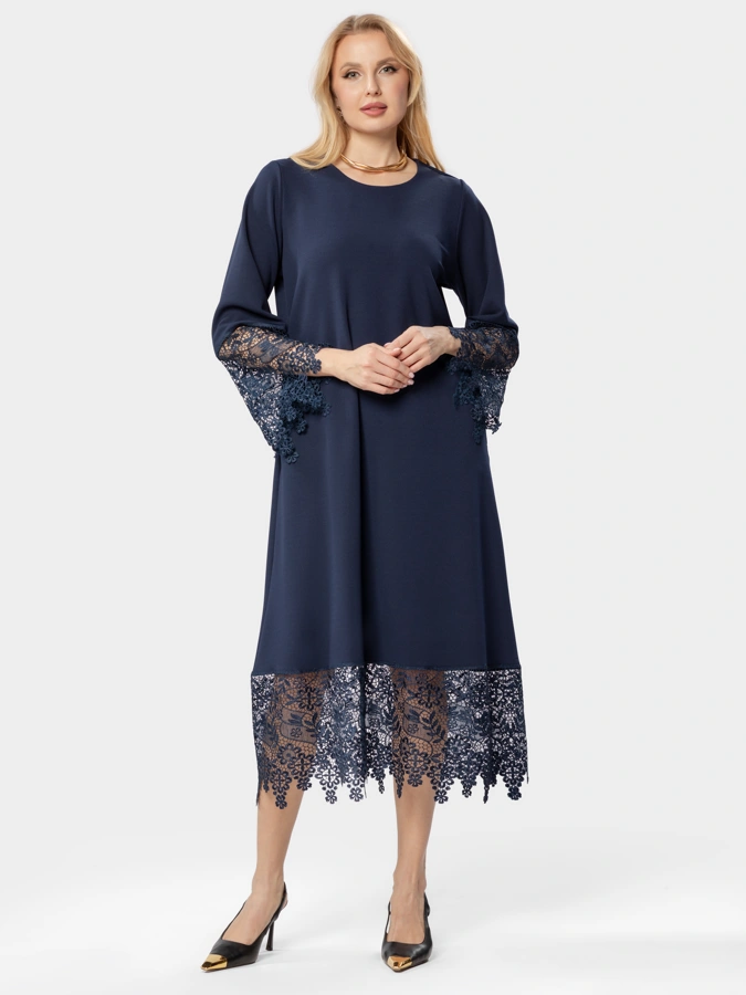 Платье с венецианским кружевом