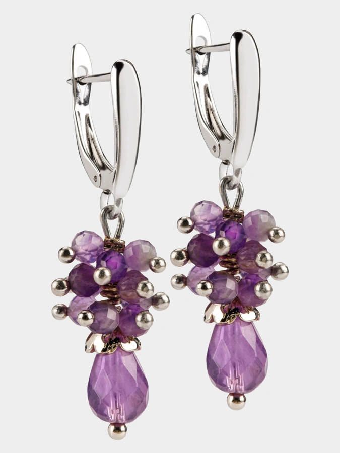 Серьги Сияние Аметиста