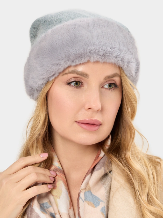 Шапка экомех норка