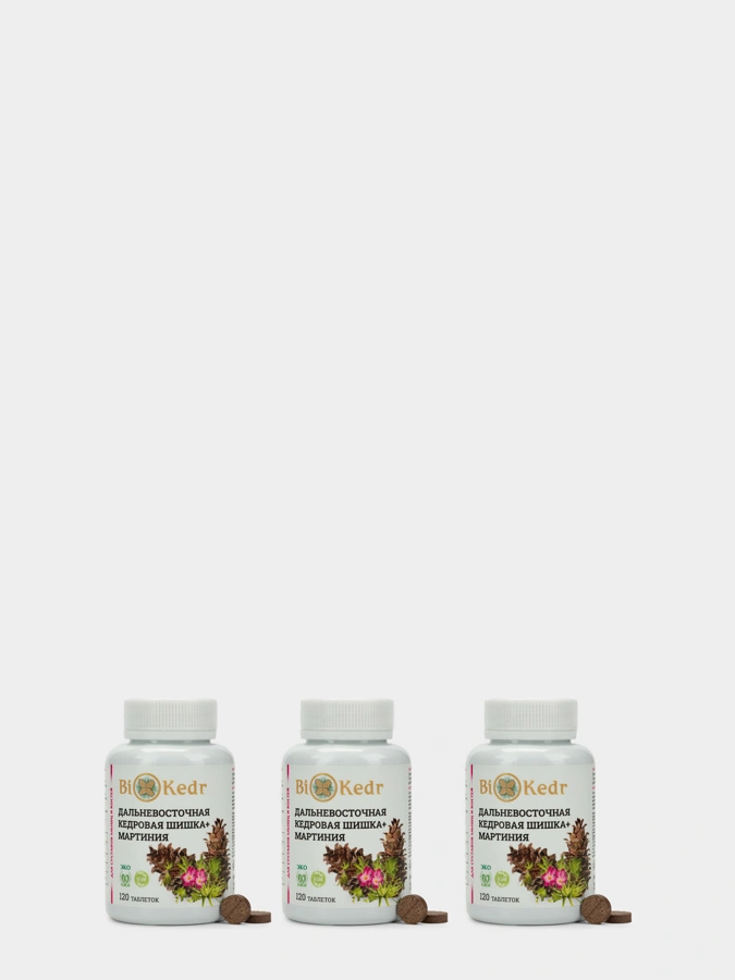 Дальневосточная кедровая шишка + Мартиния, курс 30 дней