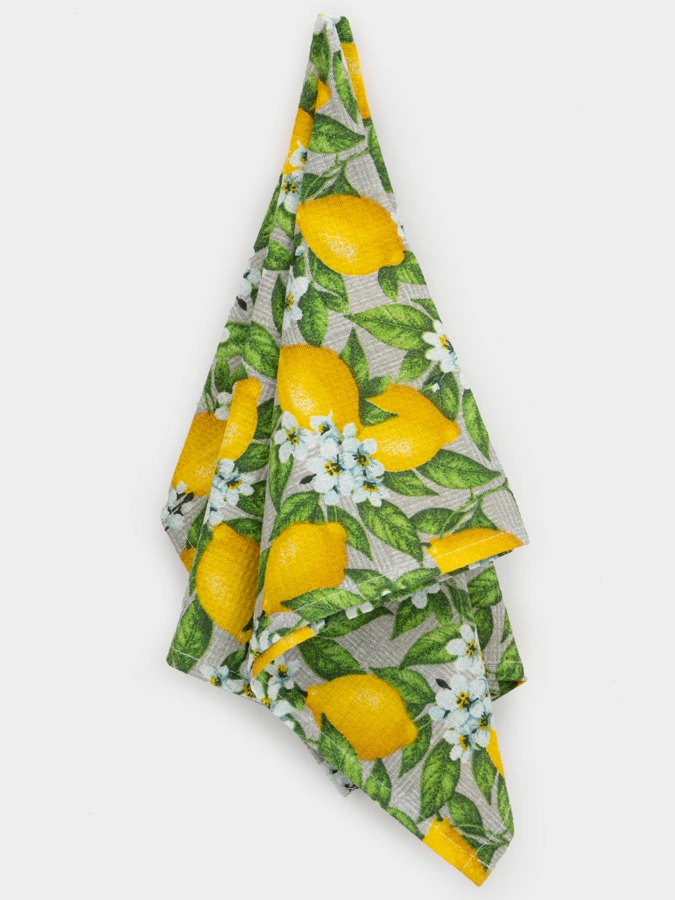 Набор вафельных полотенец Лимоны