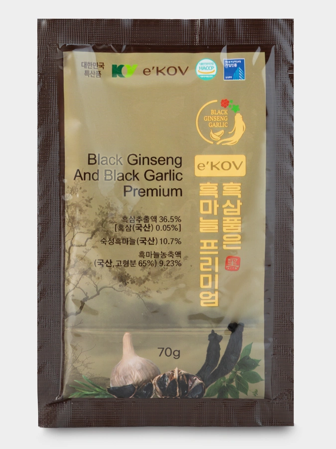 Сироп черного чеснока с черным женьшенем