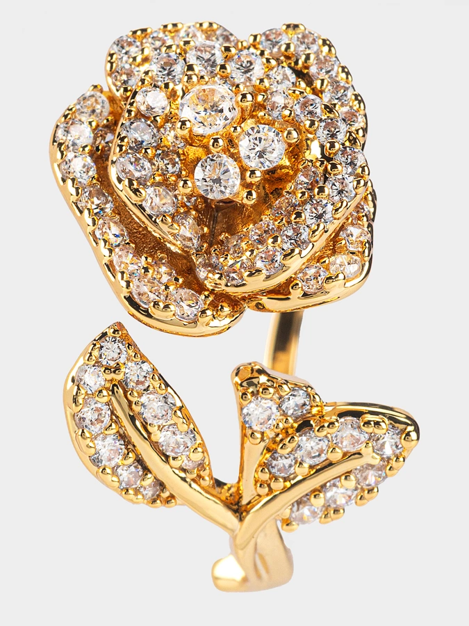 Кольцо Роза безразмерное