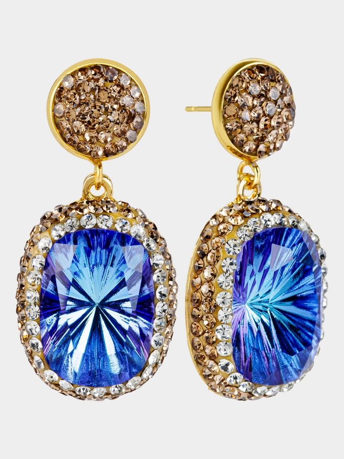 Комплект Лагуна (колье+серьги+кольцо)