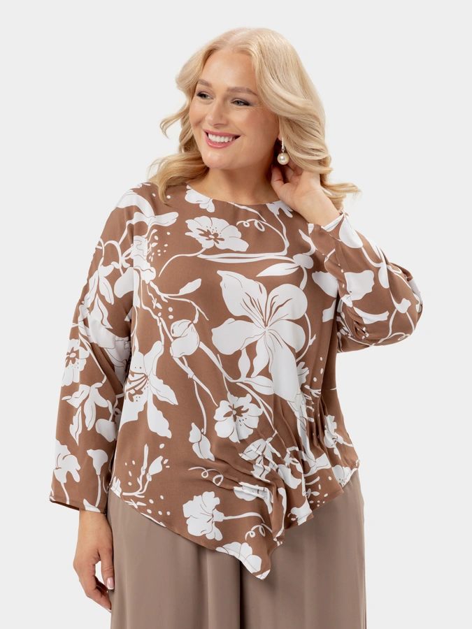 Блуза со сборкой