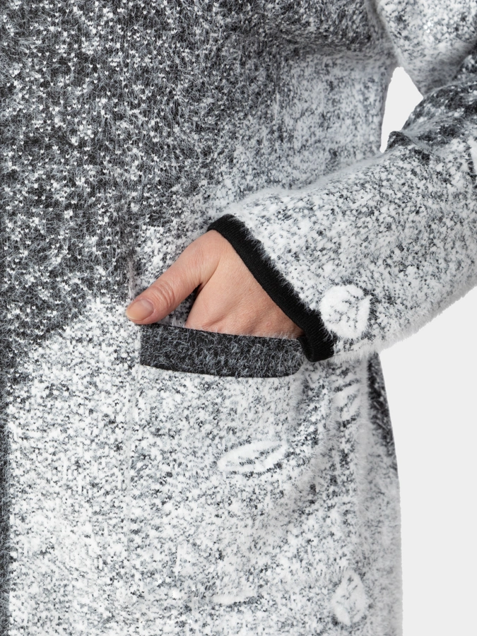 Кардиган на молнии с капюшоном с рисунком