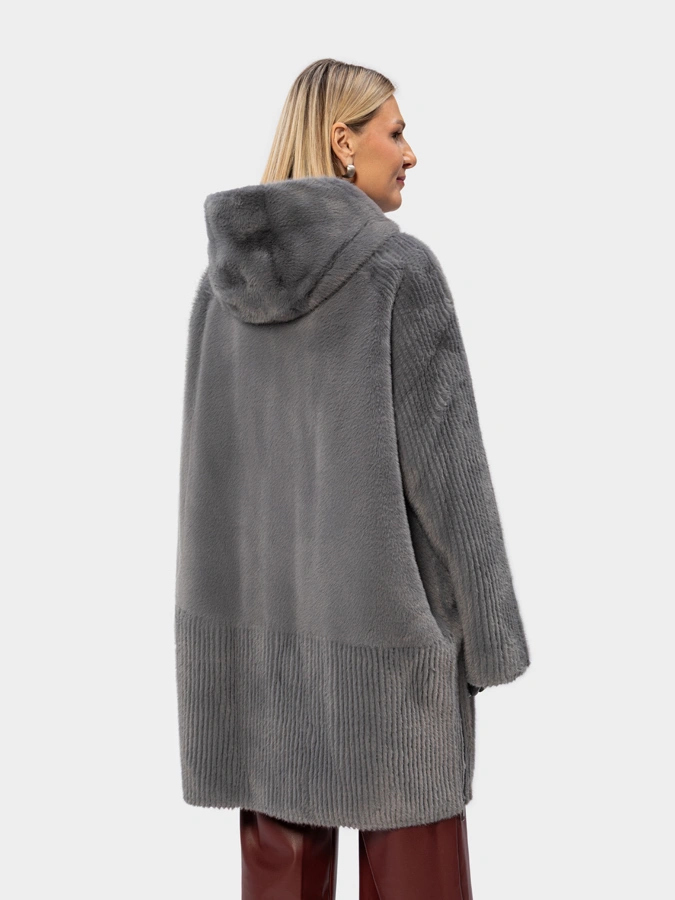 Дубленка двухсторонняя plus size