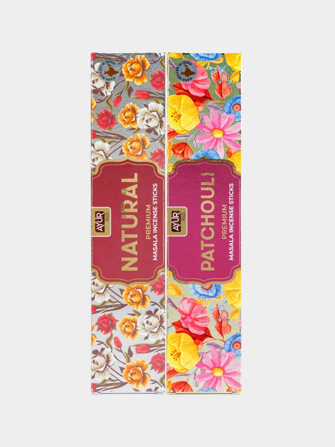 Благовония (ароматические палочки) NATURAL+PATCHOULI