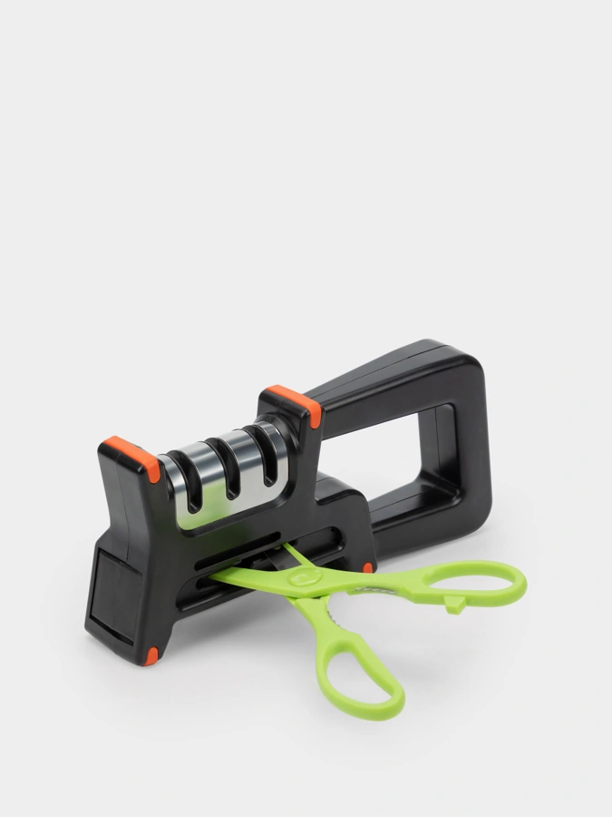 Точилка для ножей "Алмаз" + набор ножей с доской и ножницами в подарок