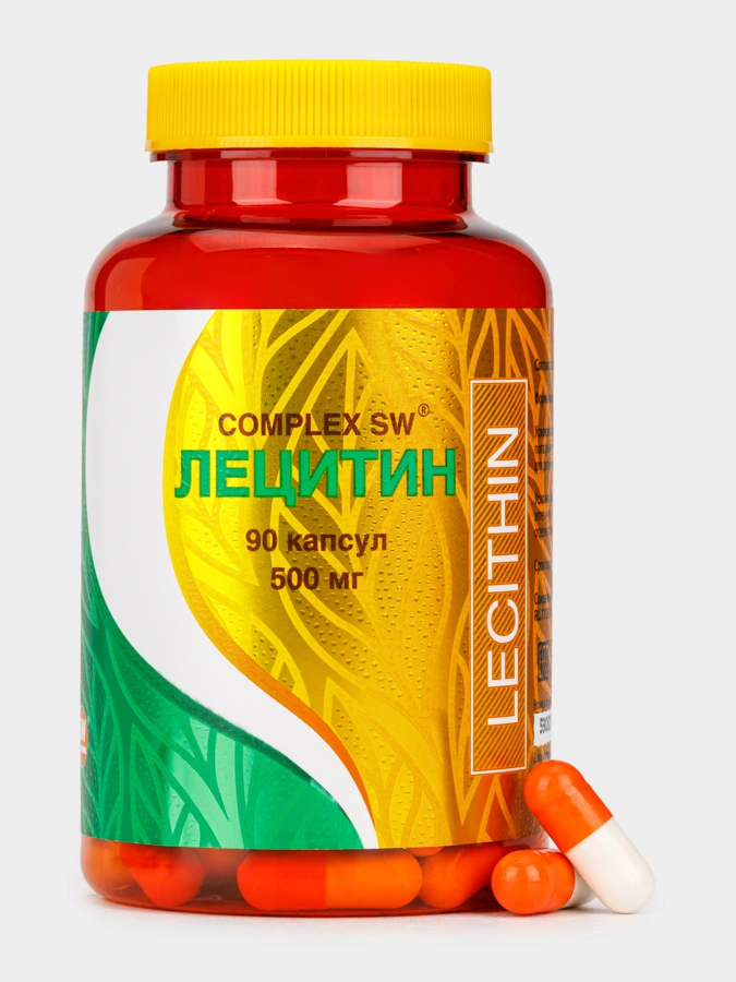 Лецитин для поддержки функций головного мозга, печени и периферической нервной системы, 1 упаковка