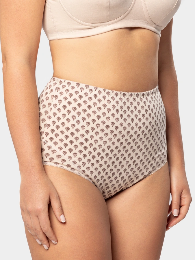 Бежевый с ориентальным орнаментом