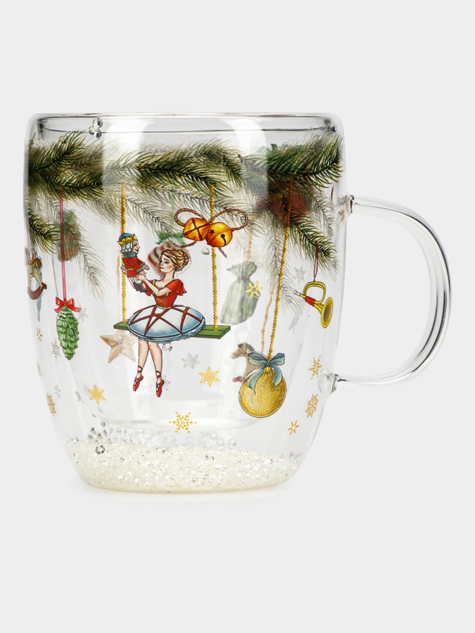 Кружка со стразами Щелкунчик