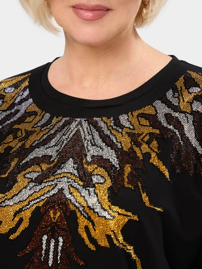 Туника со стразами